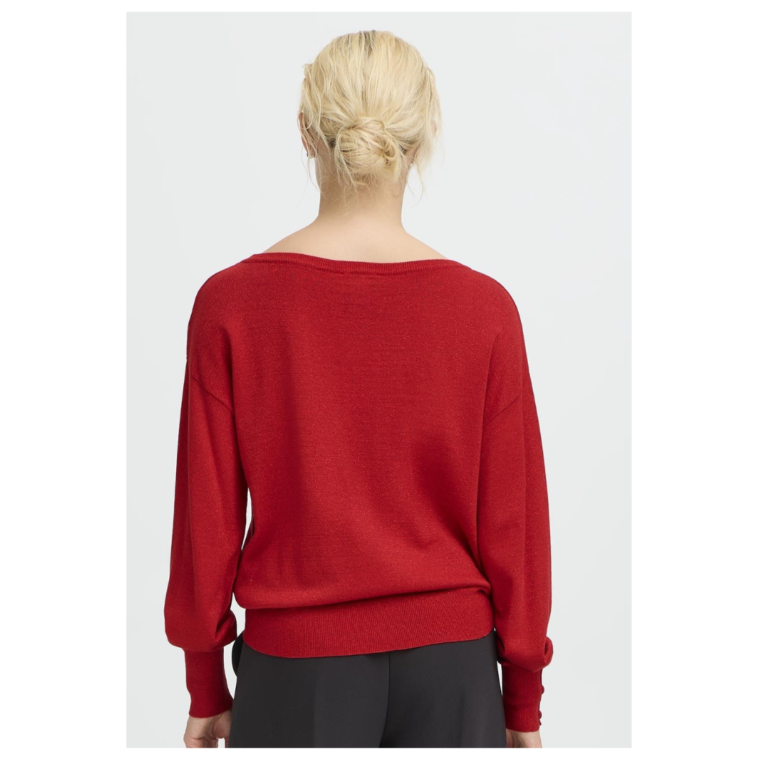 B Young Mobbe Boatneck Jumper Barbados Cherry 20818271