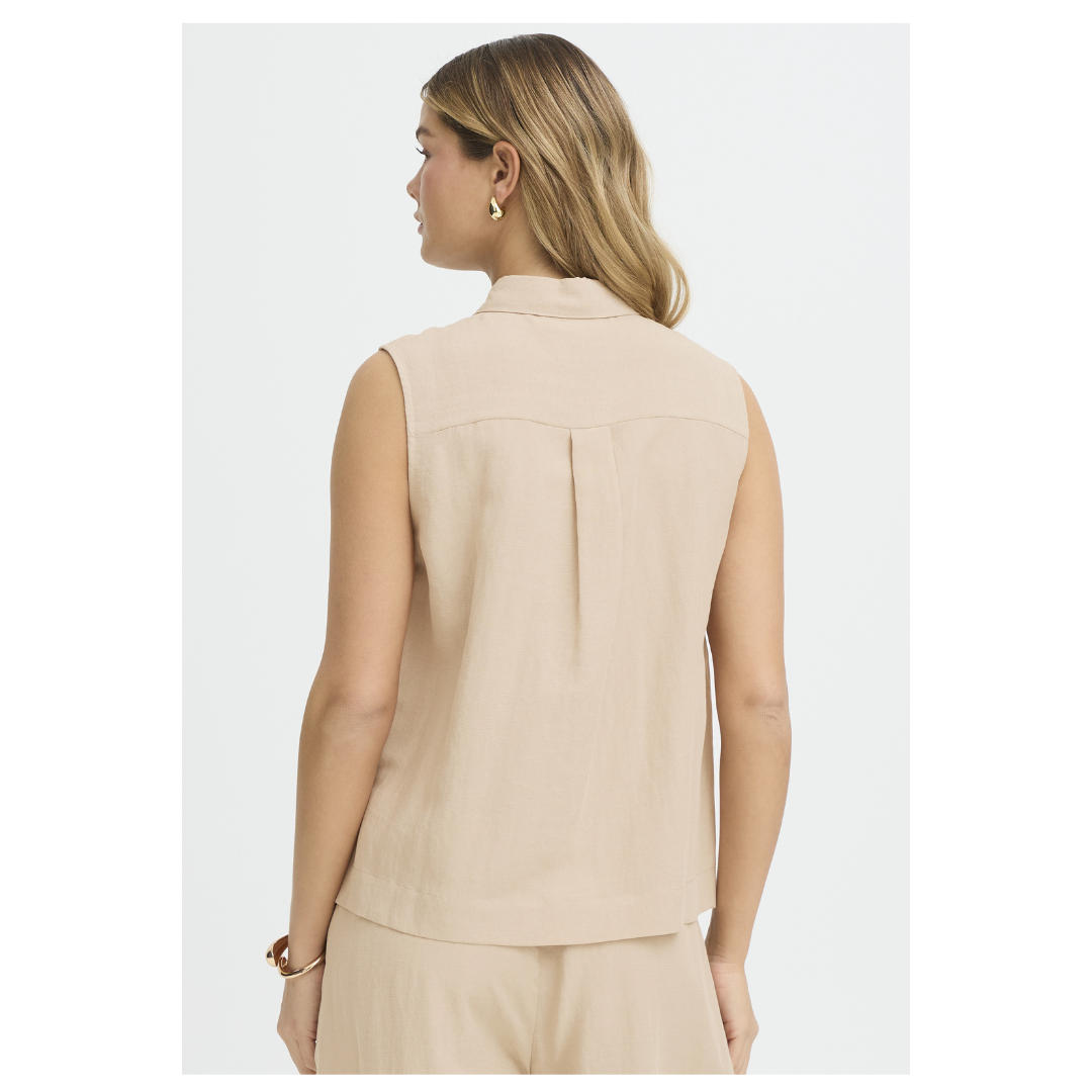 Fransa Adah Blouse Savanna Tan 20617680