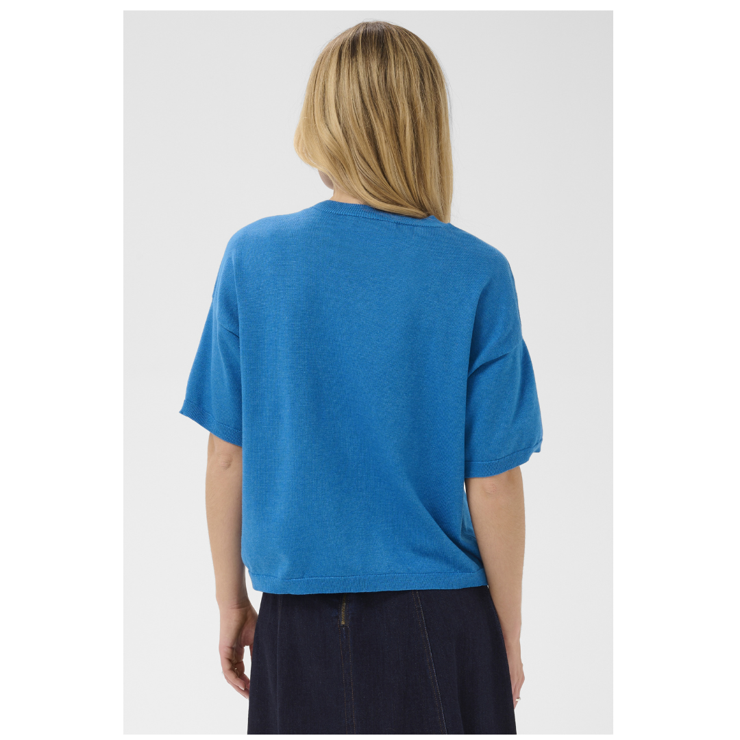 Saint Tropez Mila Boxy Pullover Campanula Melange 30515337