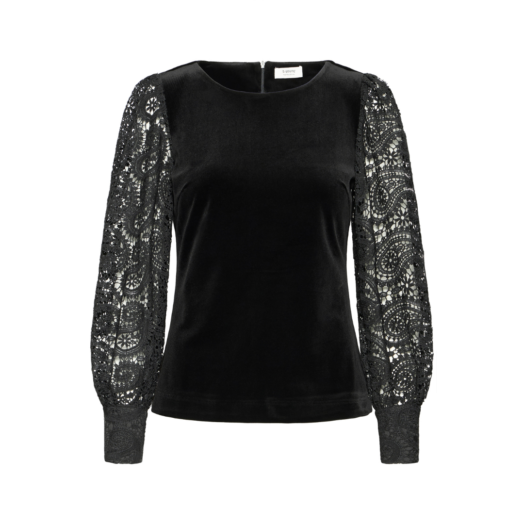 B Young Sovelvet Blouse True Black 20818577