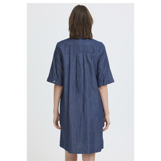 Fransa Larissa Dress Mid Blue Denim 20617739