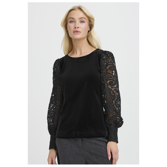 B Young Sovelvet Blouse True Black 20818577