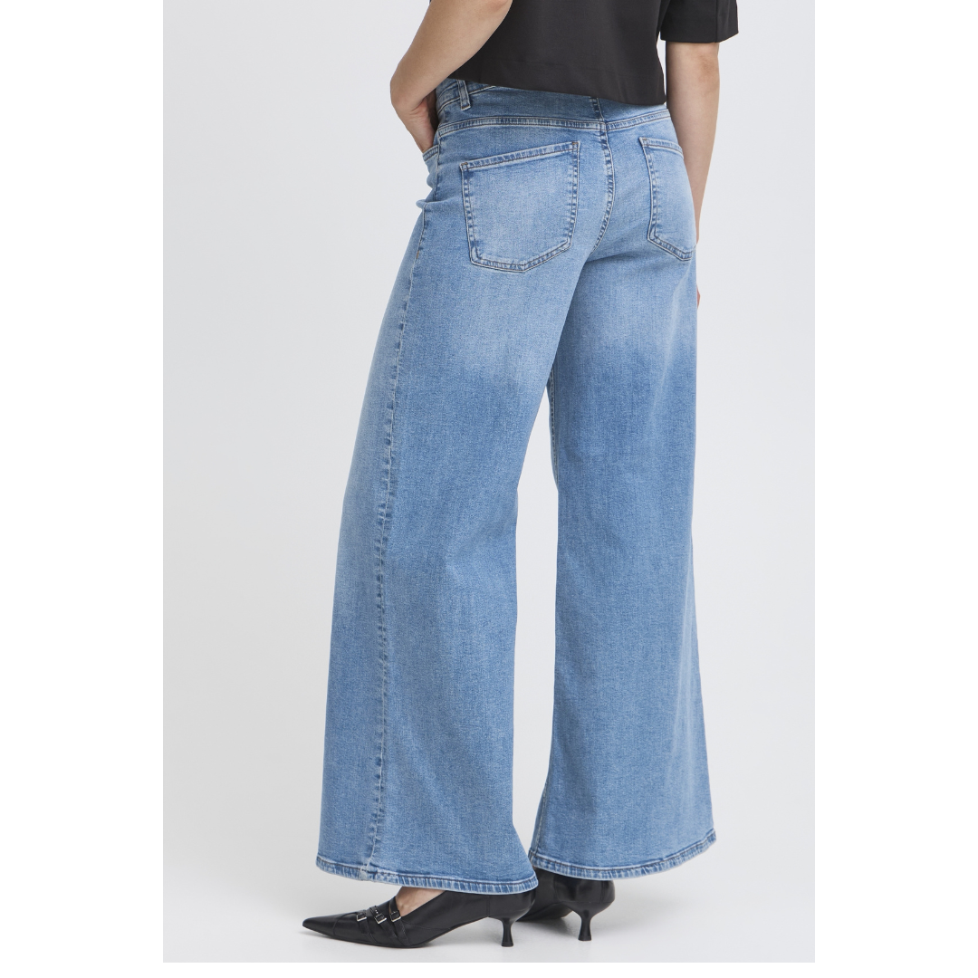 Ichi Twiggy Wide Jeans 30L Light Blue 20119022