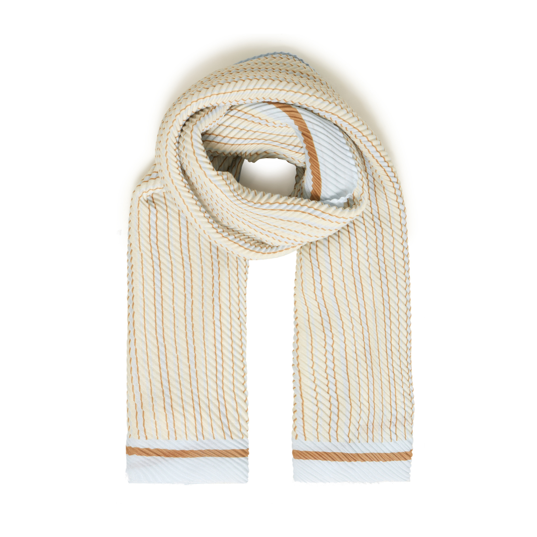 Fransa Plisea Scarf Tobacco 20617648