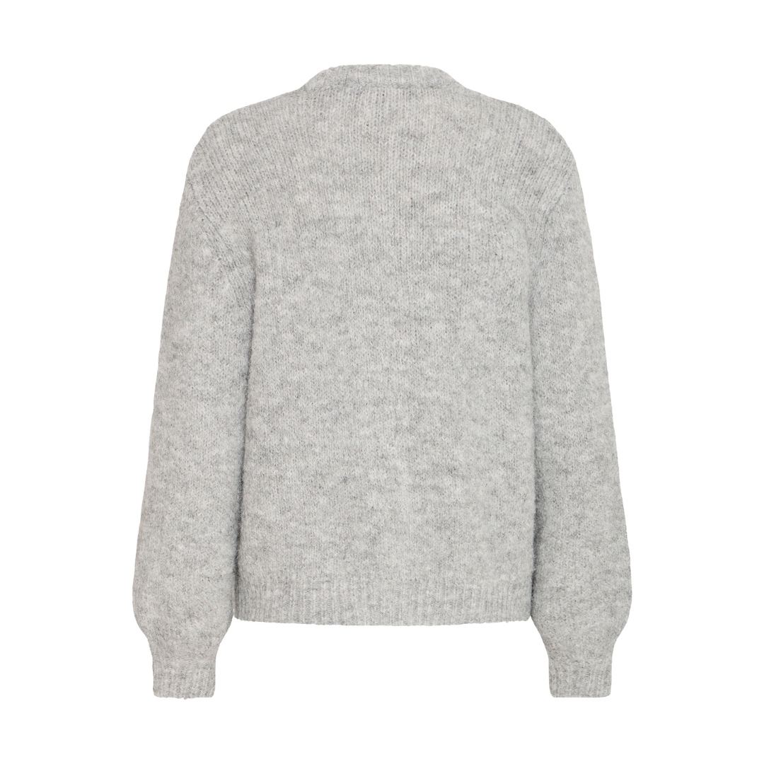 B Young Millers Short Cardigan Mid Grey 20817138