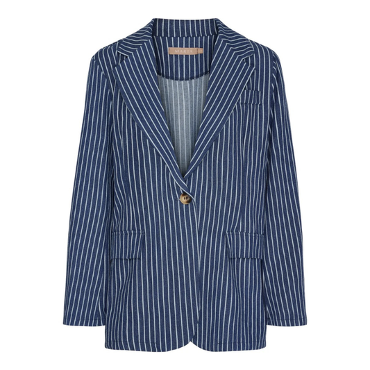 Marta Du Chateau Lenia Striped Blazer Navy 55167