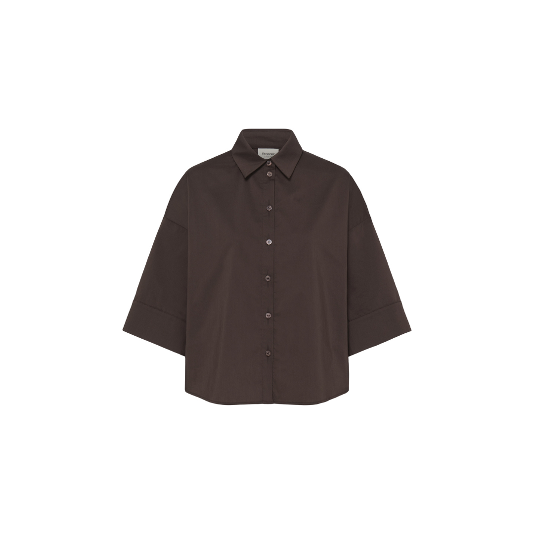 Fransa Cleo Shirt Hot Fudge 20618419
