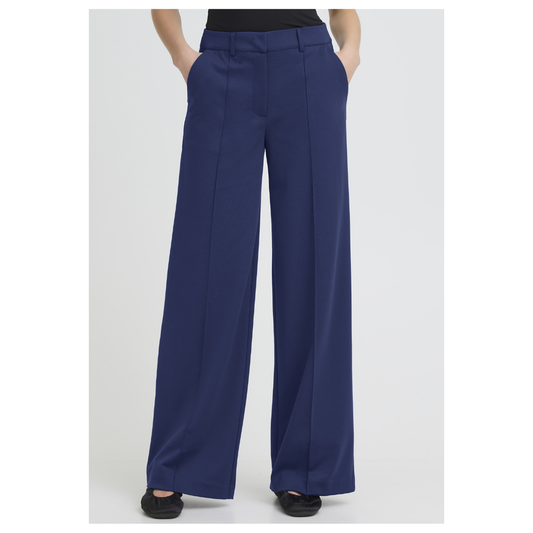 Ichi Kate Sus Office Wide Pants Blueprint 20116768