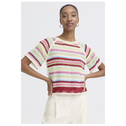 Ichi Bandie Knit Top Multicolour 20125661