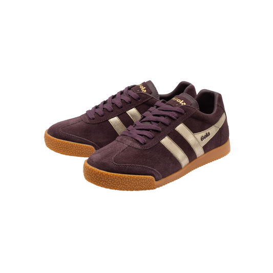 Gola Harrier Mirror Trainer Cocoa/Gold/Gum