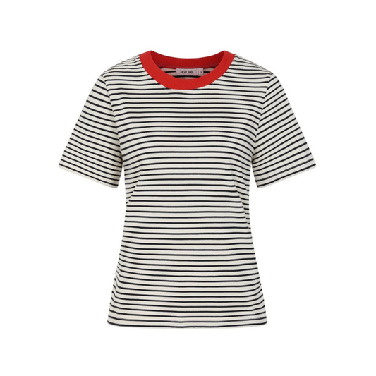 Alice Collins Miley T Shirt Red/Rich Navy 036S120