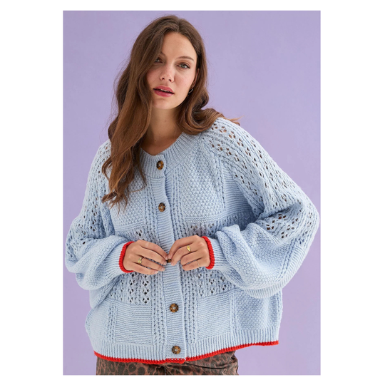 Cara and the Sky Briget Cardigan Blue