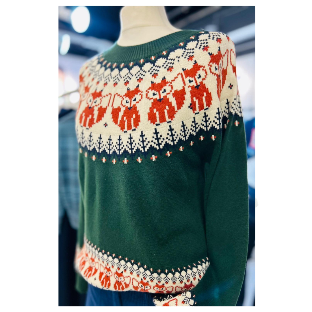 Pretty Vacant Fairisle Fox Sweater