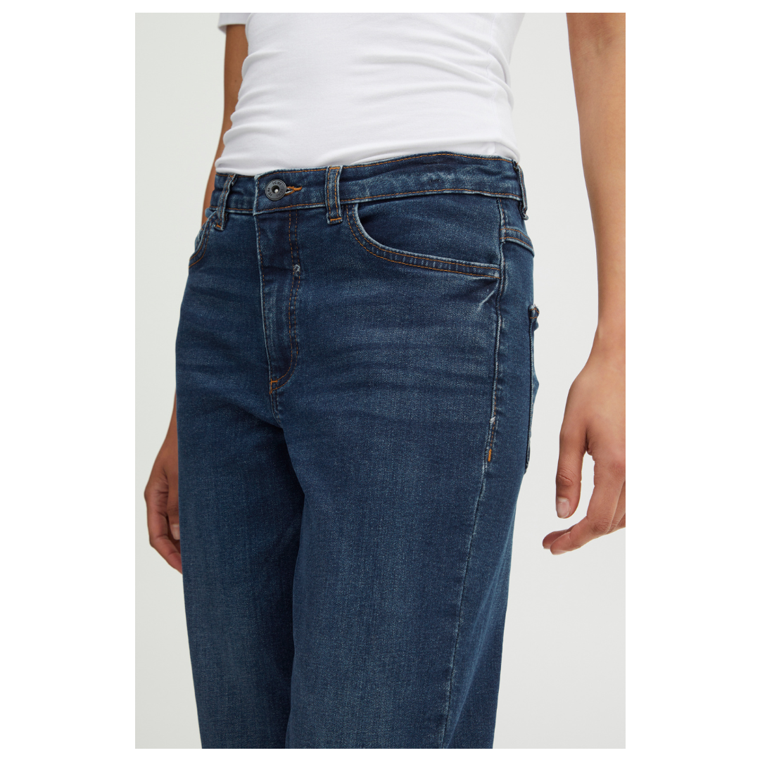 Ichi Raven Twiggy Jeans Dark Blue 20110967