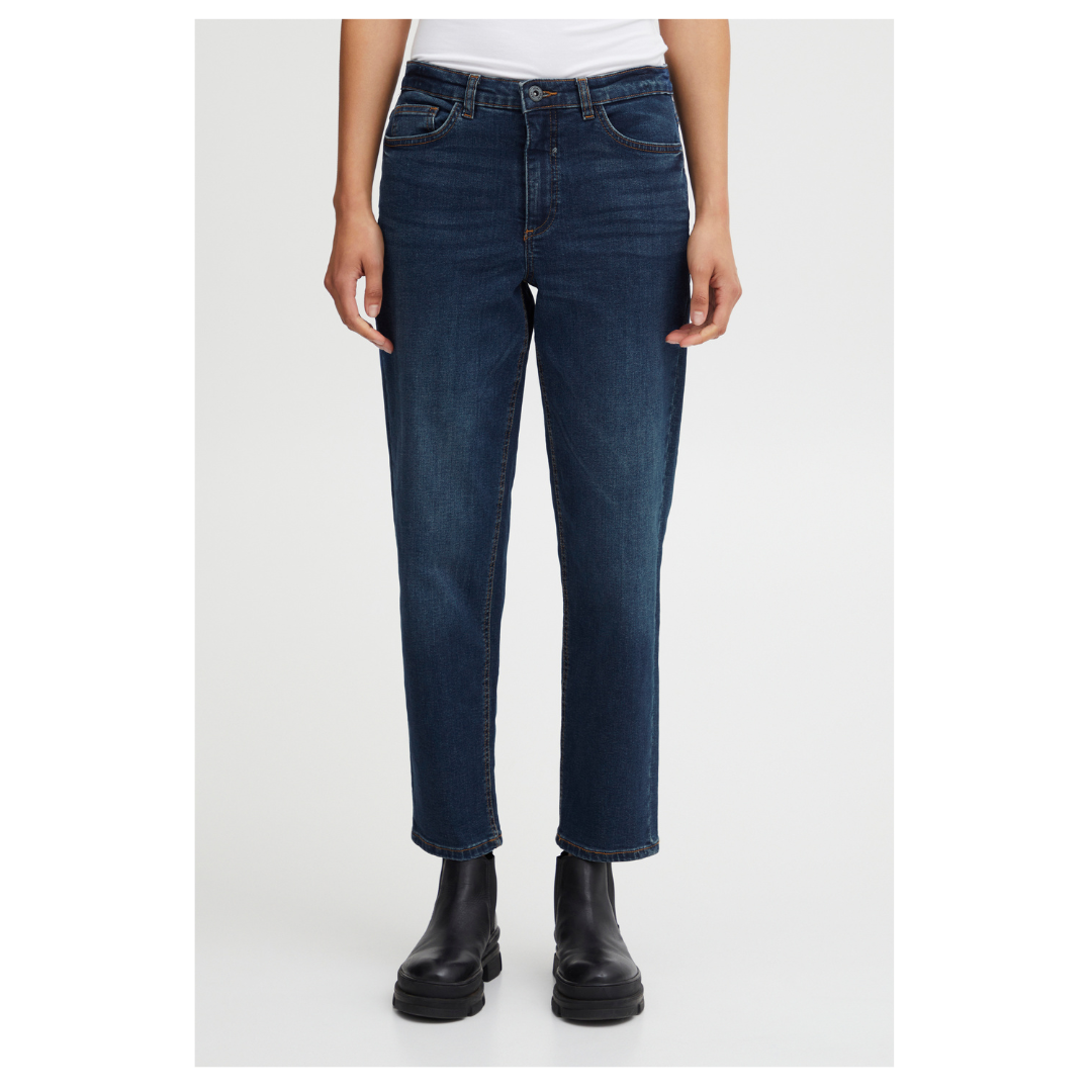 Ichi Raven Twiggy Jeans Dark Blue 20110967