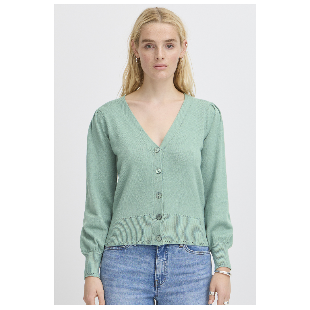 Ichi Sella Cardigan Beryl Green  20122570