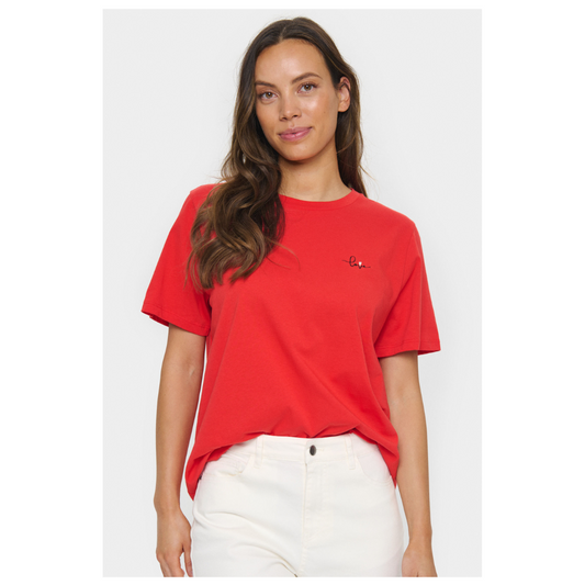 Saint Tropez Jetty T Shirt Flame Scarlet 30513885