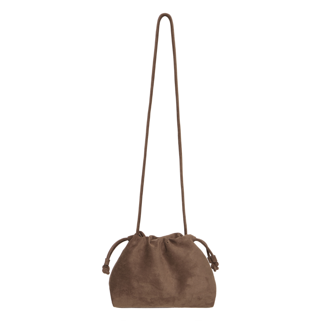 B Young Suede Pouch Bag French Roast 20819430