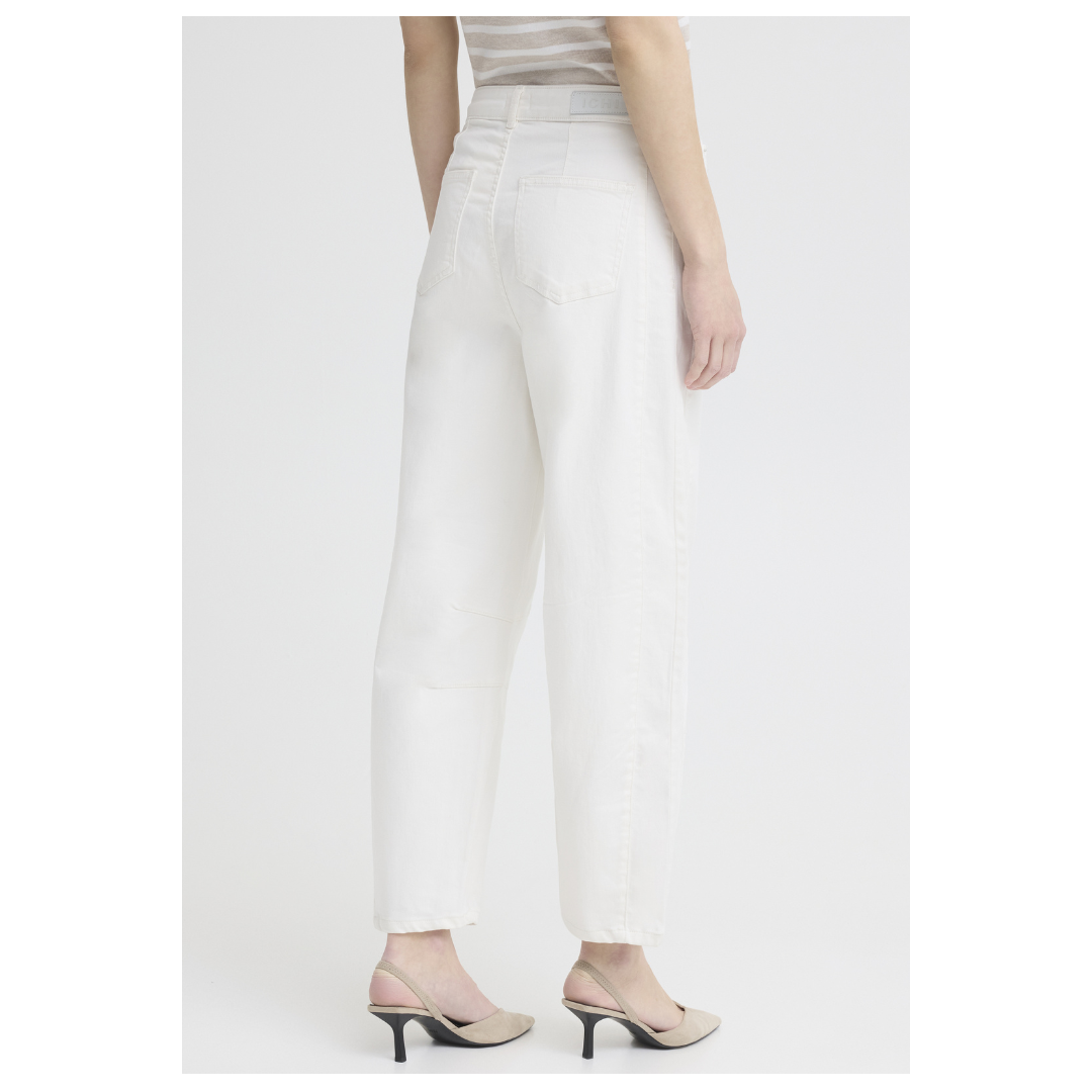 Ichi Ziggy Pants Blanc 20125425