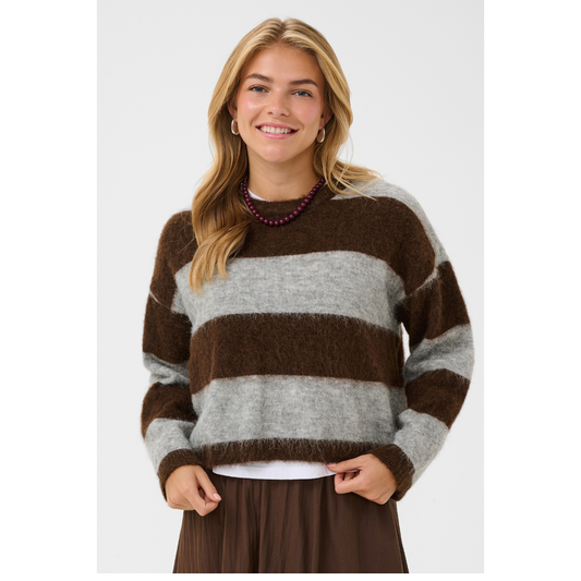 Saint Tropez Tayzie Pullover Chocolate Grey 30515375