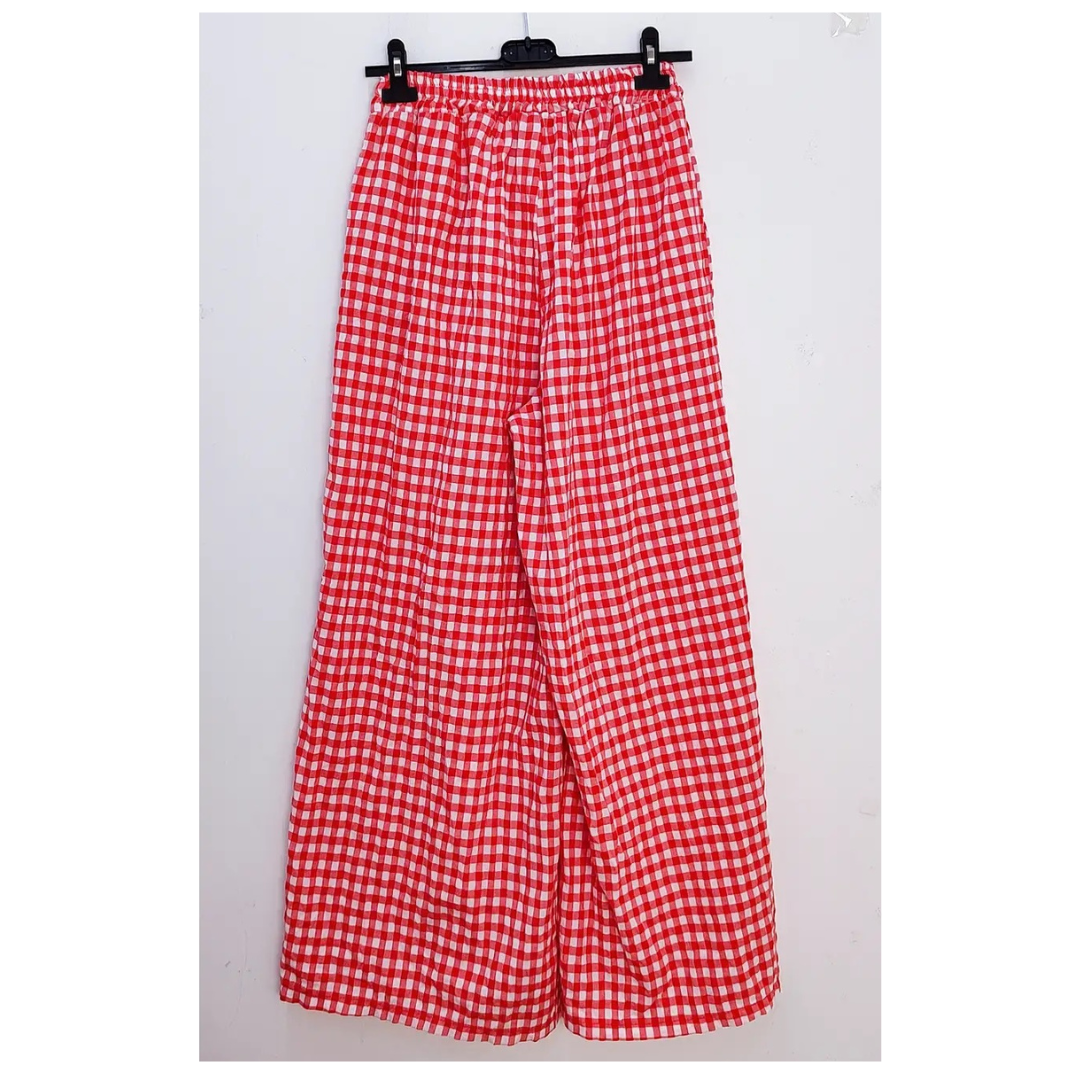 Bellavie Gingham Pants Red 3003