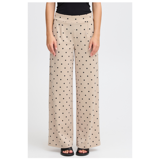 Ichi Kate Dot Wide Long Pant 20123588