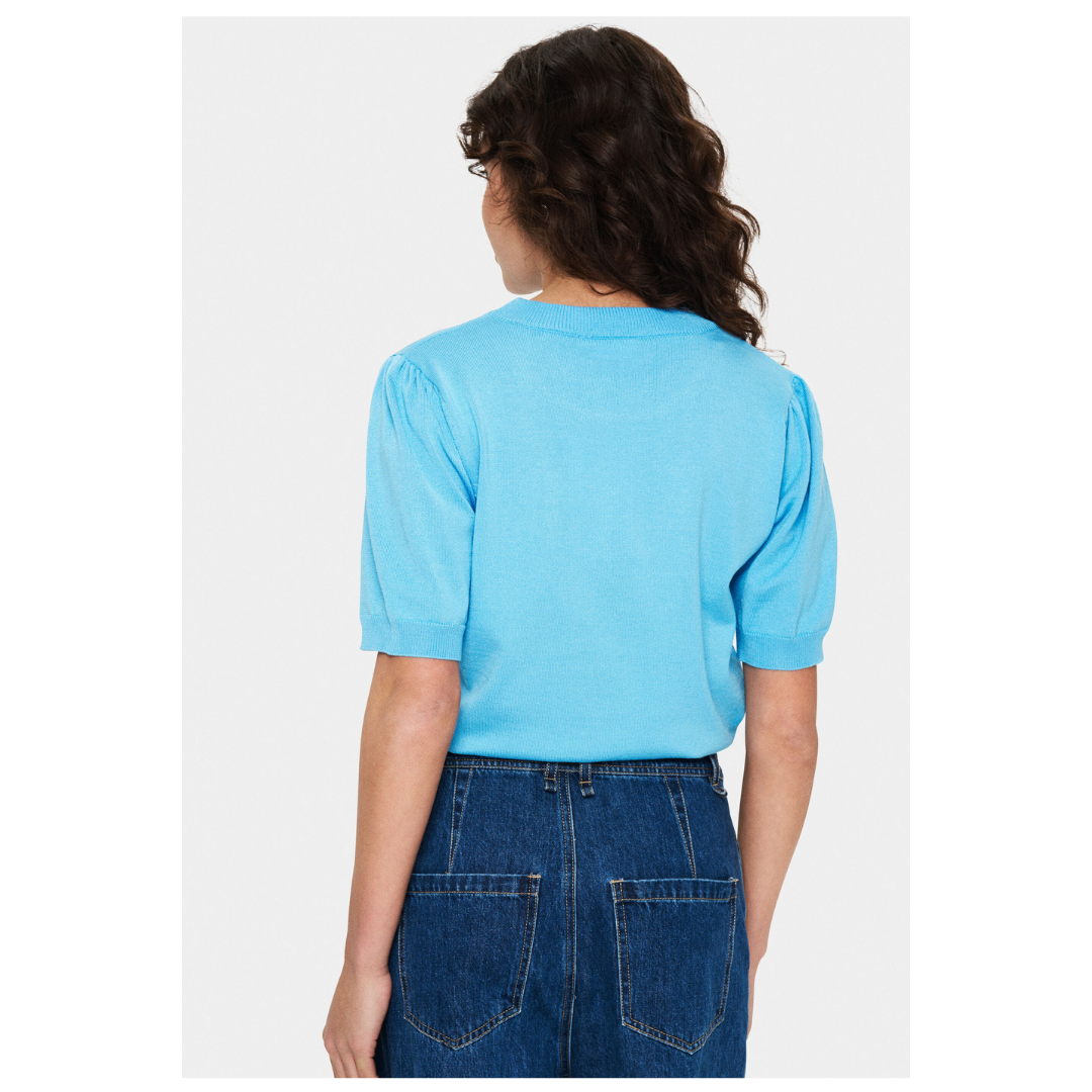 Saint Tropez Mila SS Pullover Ethereal Blue 30511788
