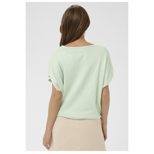 Saint Tropez Mila SS RN Pullover Cameo Green 30513284