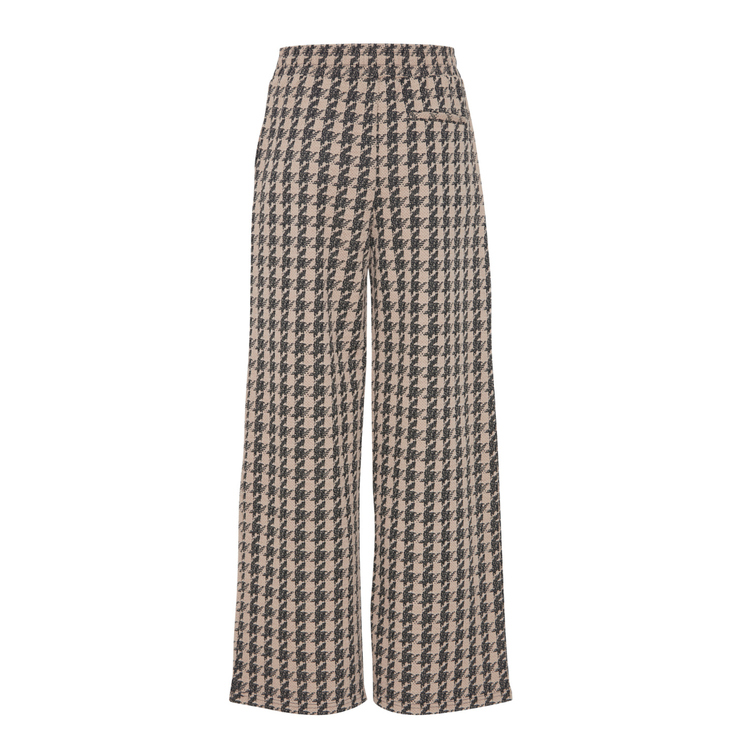 Ichi Kate Houndstooth Wide Pants 20120296