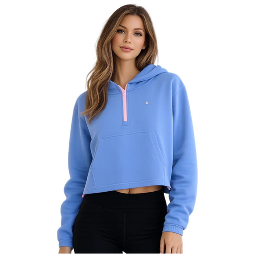 GymplusCoffee Haven Hoodie Periwinkle Blue
