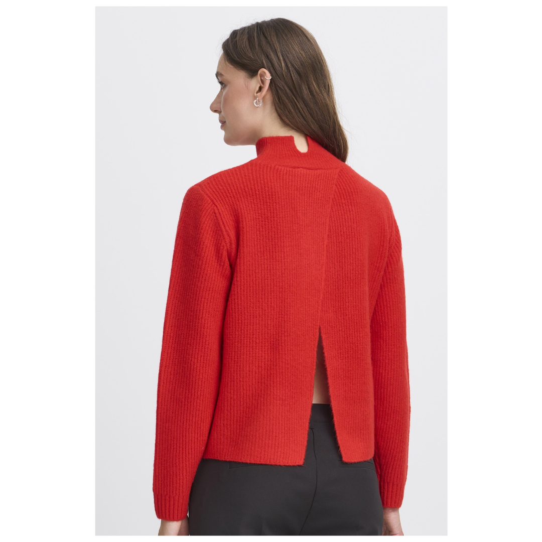 Ichi Ducie Jumper Fiery Red 20124039