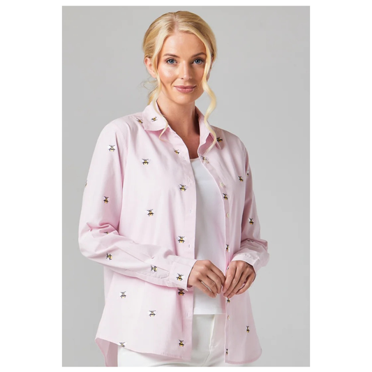 Alice Collins Bella Shirt Candyfloss Stripe Bee