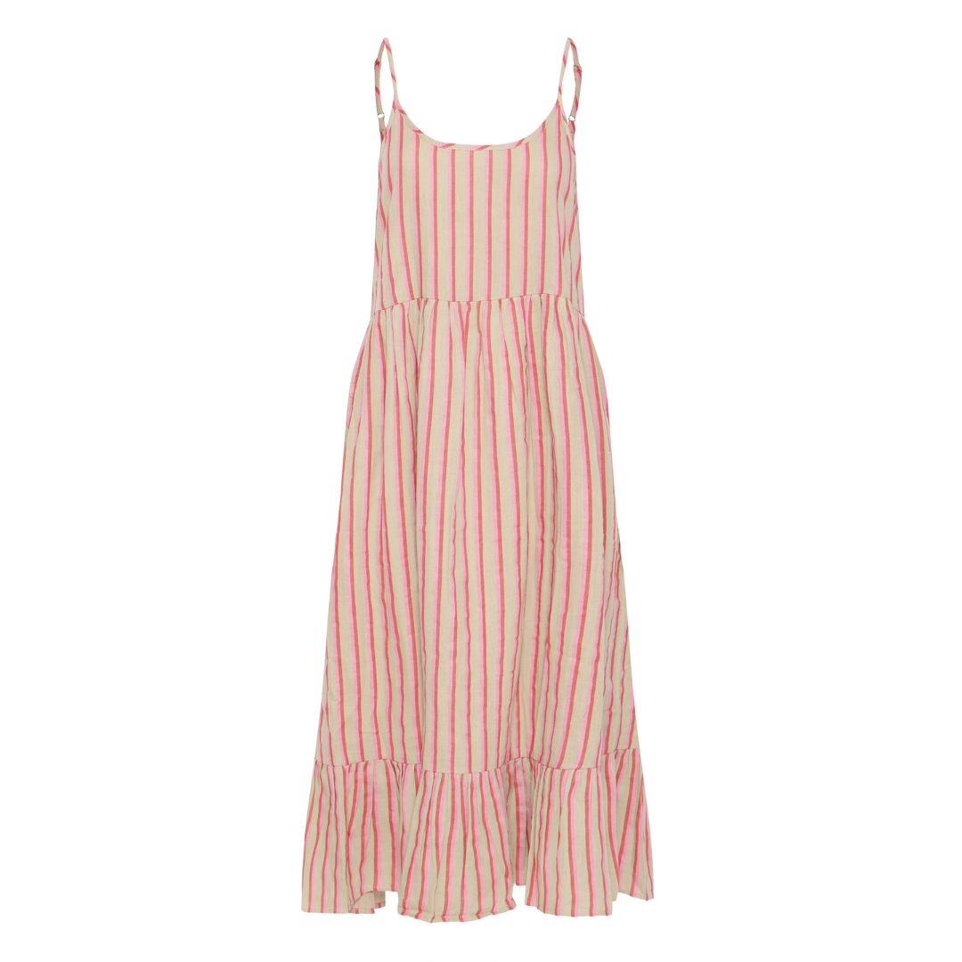 Ichi Foxa Midi Dress Azalea Stripe 20126027