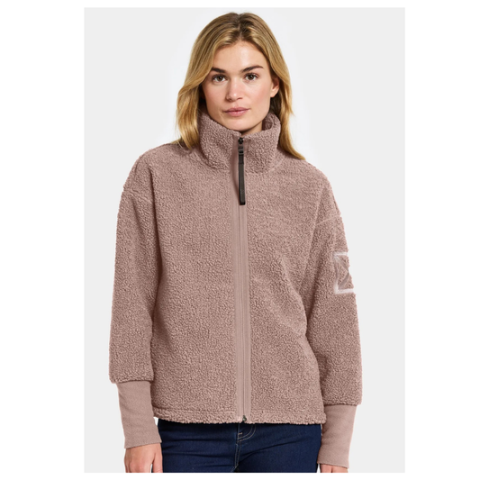 Didriksons Mella Jacket Fleece Bark 505446