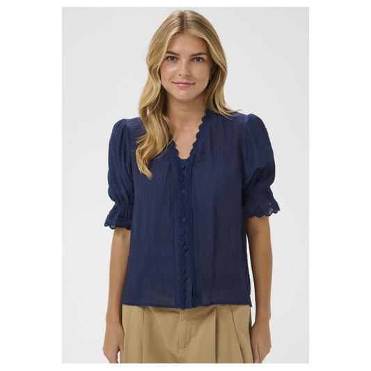 Saint Tropez Kristel Shirt Ombre Blue 30514480