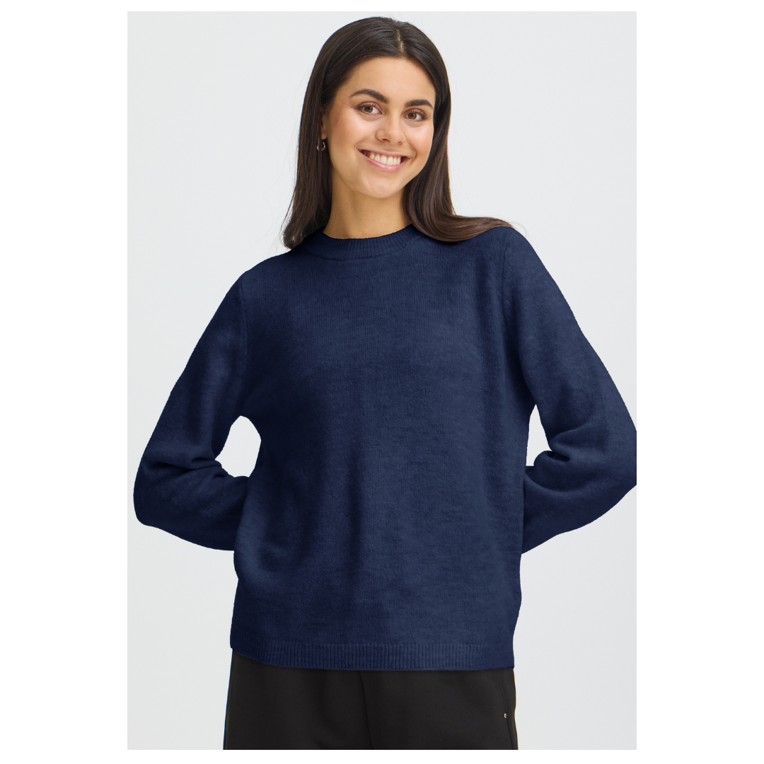 Fransa Ellis Pullover Blue Depths 20614492