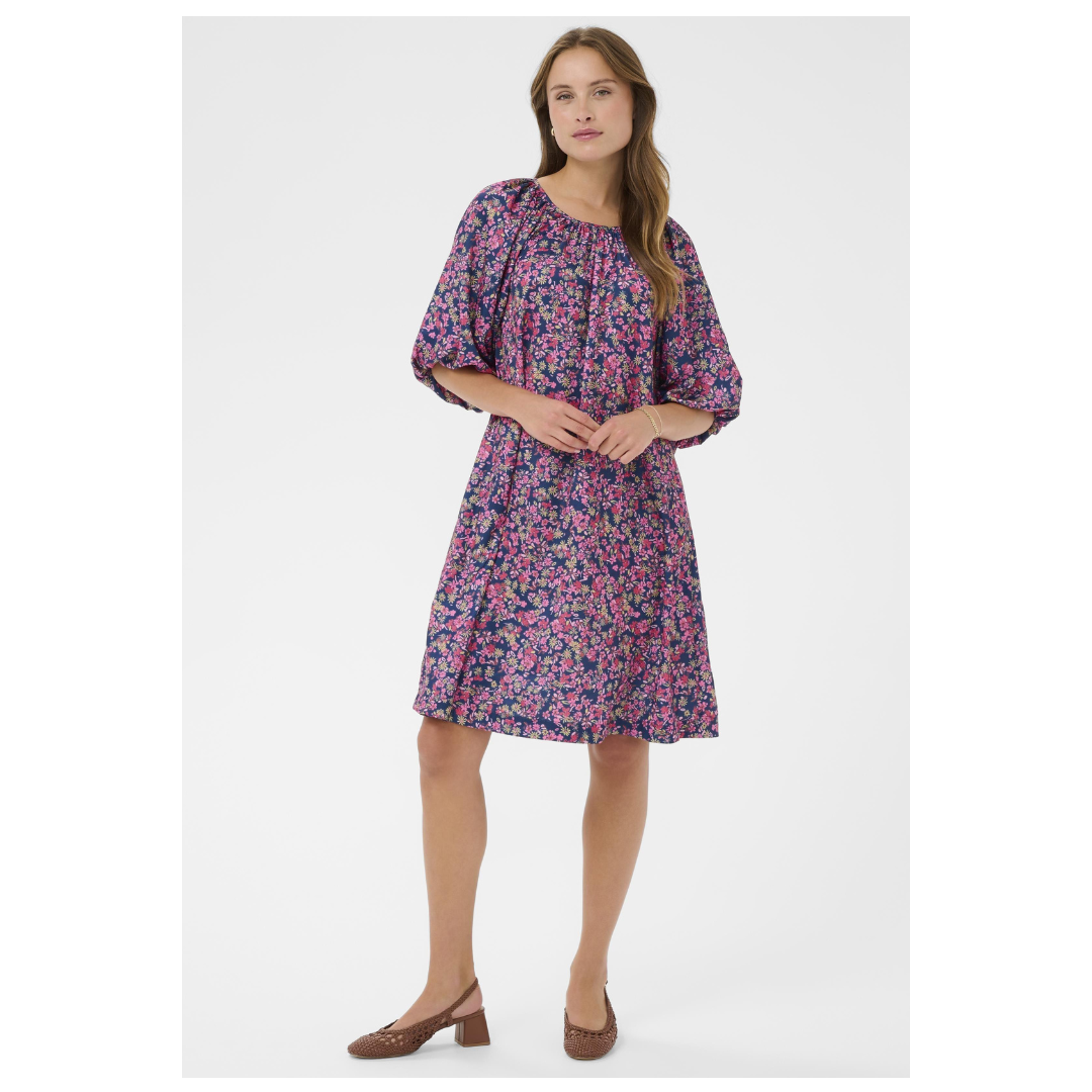 Saint Tropez Onneli Dress Navy Peony Blooms 30514748