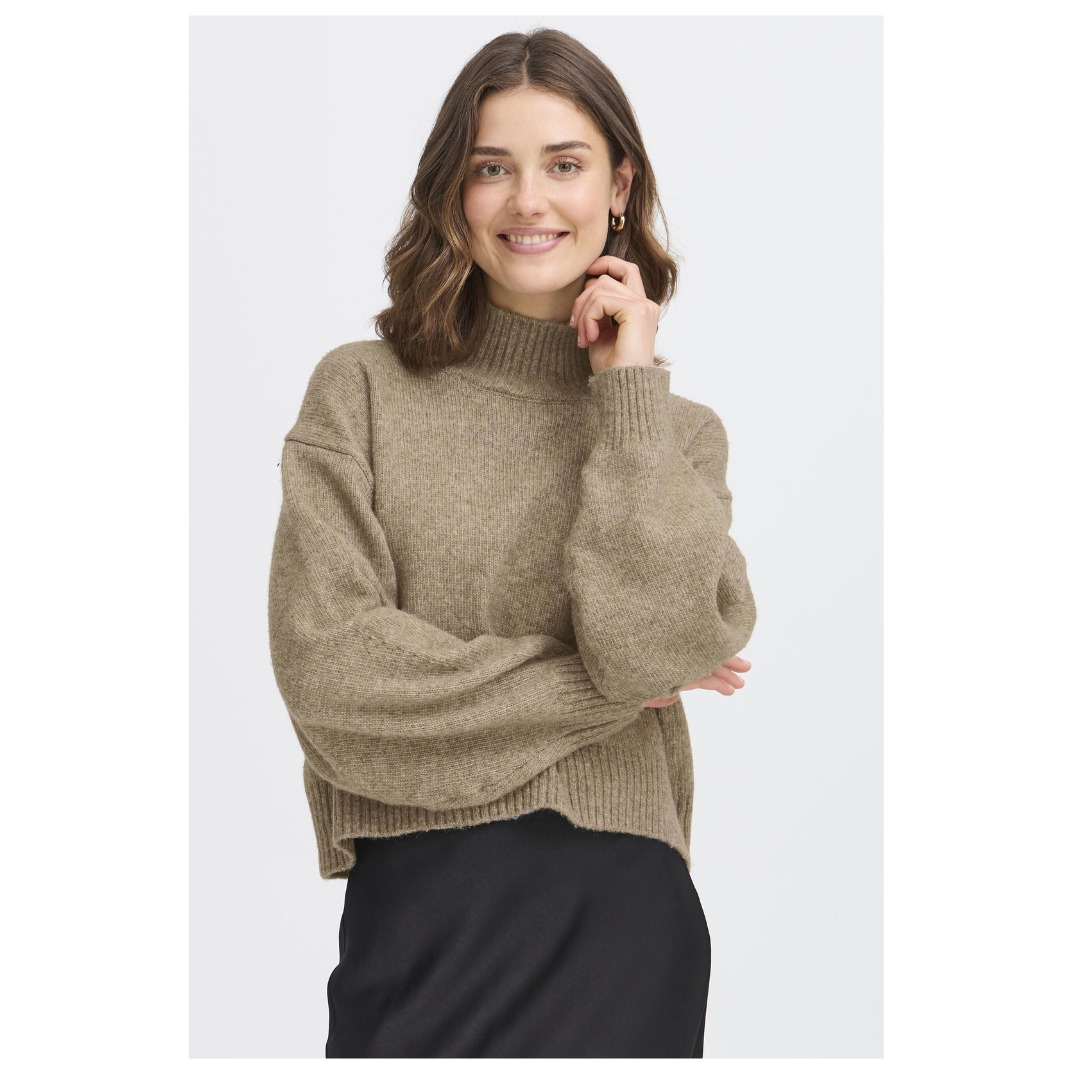 Fransa Gigi Pullover Moon Rock 20617048