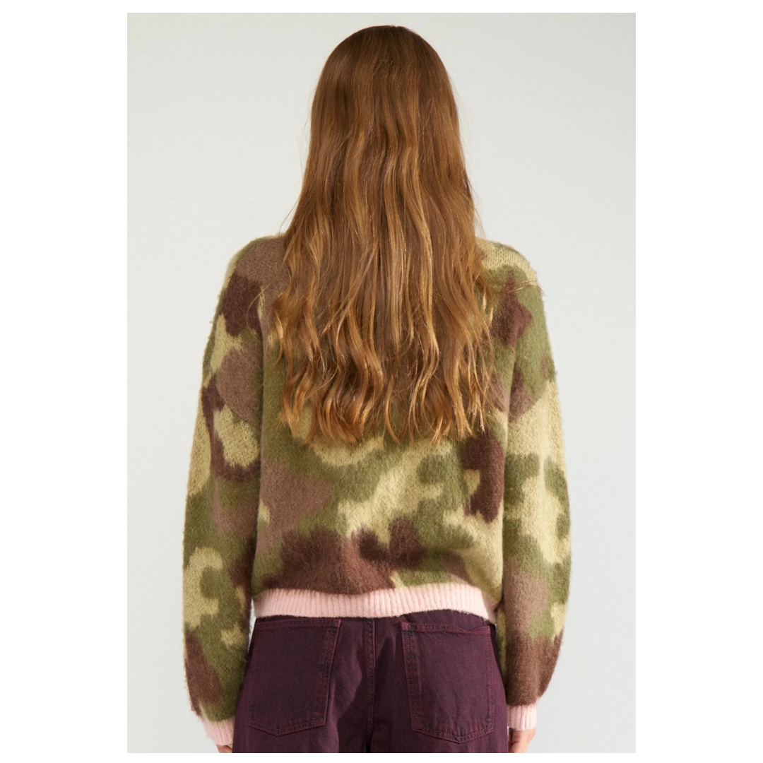 Numph Nucamu Pullover Calla Green 707195