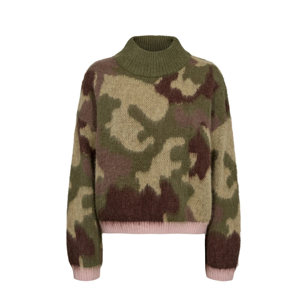 Numph Nucamu Pullover Calla Green 707195