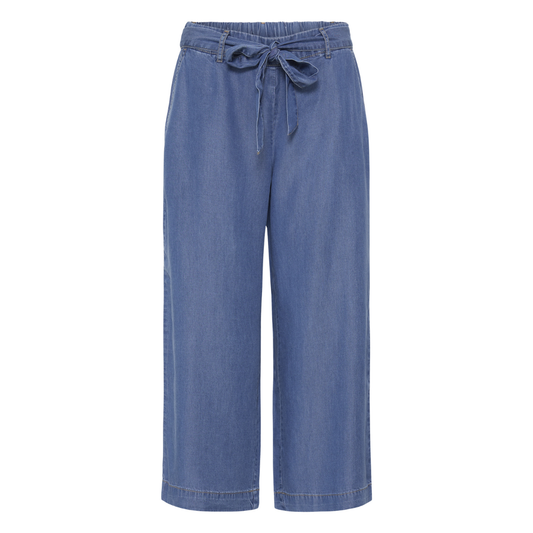 B Young Kosmo Crop Pants Mid Blue Denim 20818783