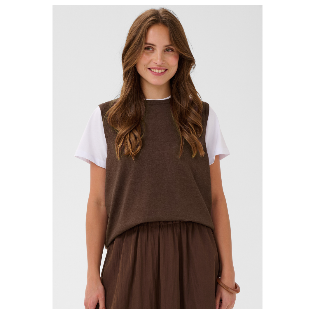 Saint Tropez Mila Vest Bracken Melange 30511506