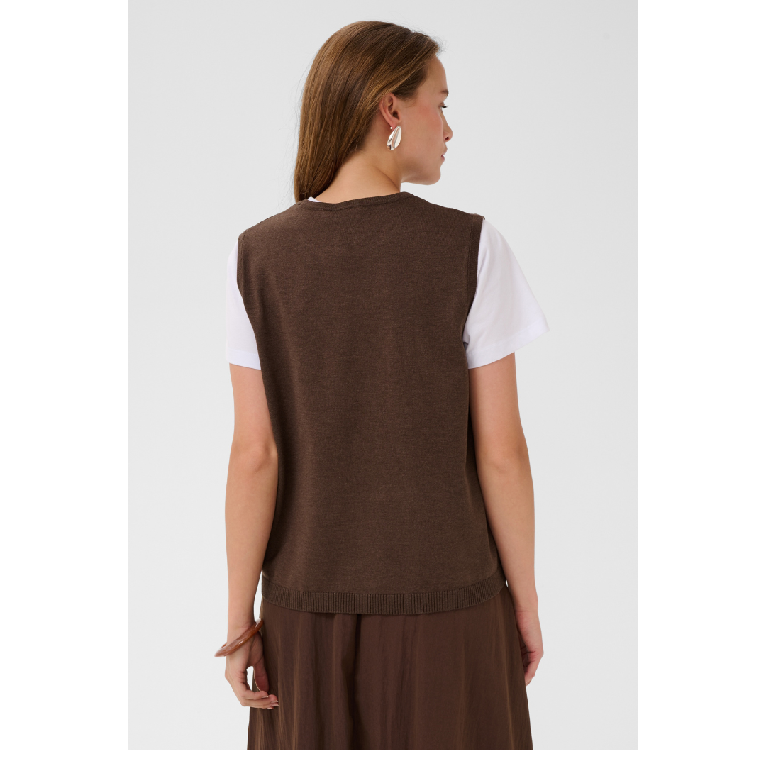 Saint Tropez Mila Vest Bracken Melange 30511506