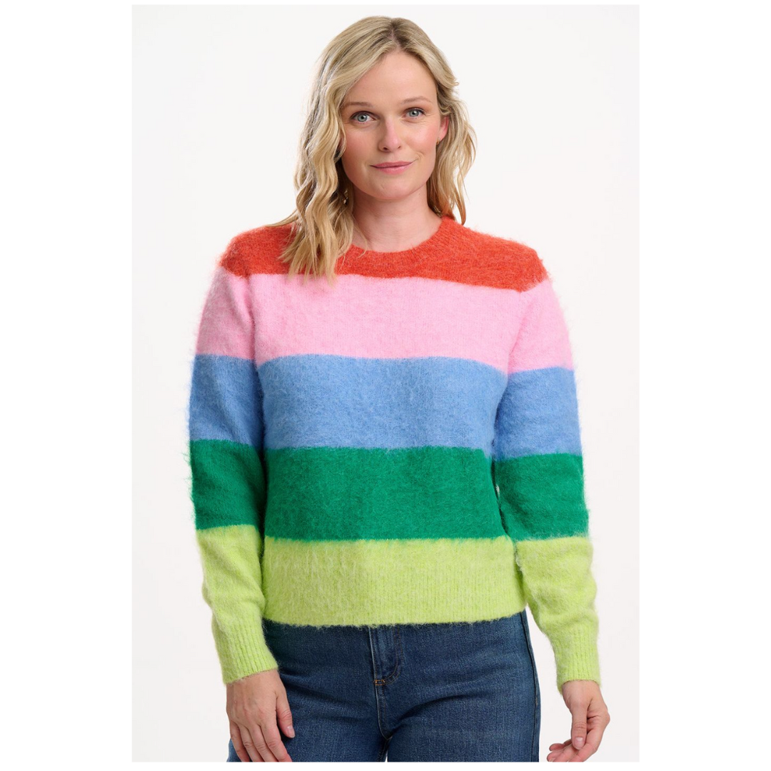 Sugarhill Brighton Dayna Jumper Rainbow Stripes K0917
