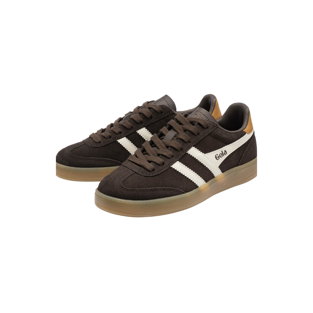 Gola Viper Leather Trainer Mocca/Off White/Brown Sugar/Gum