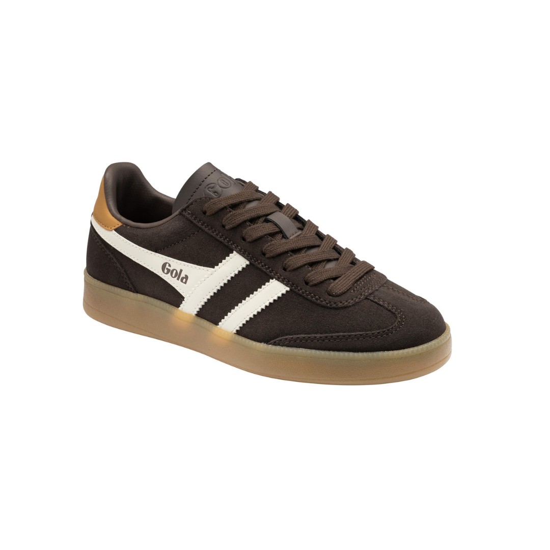 Gola Viper Leather Trainer Mocca/Off White/Brown Sugar/Gum