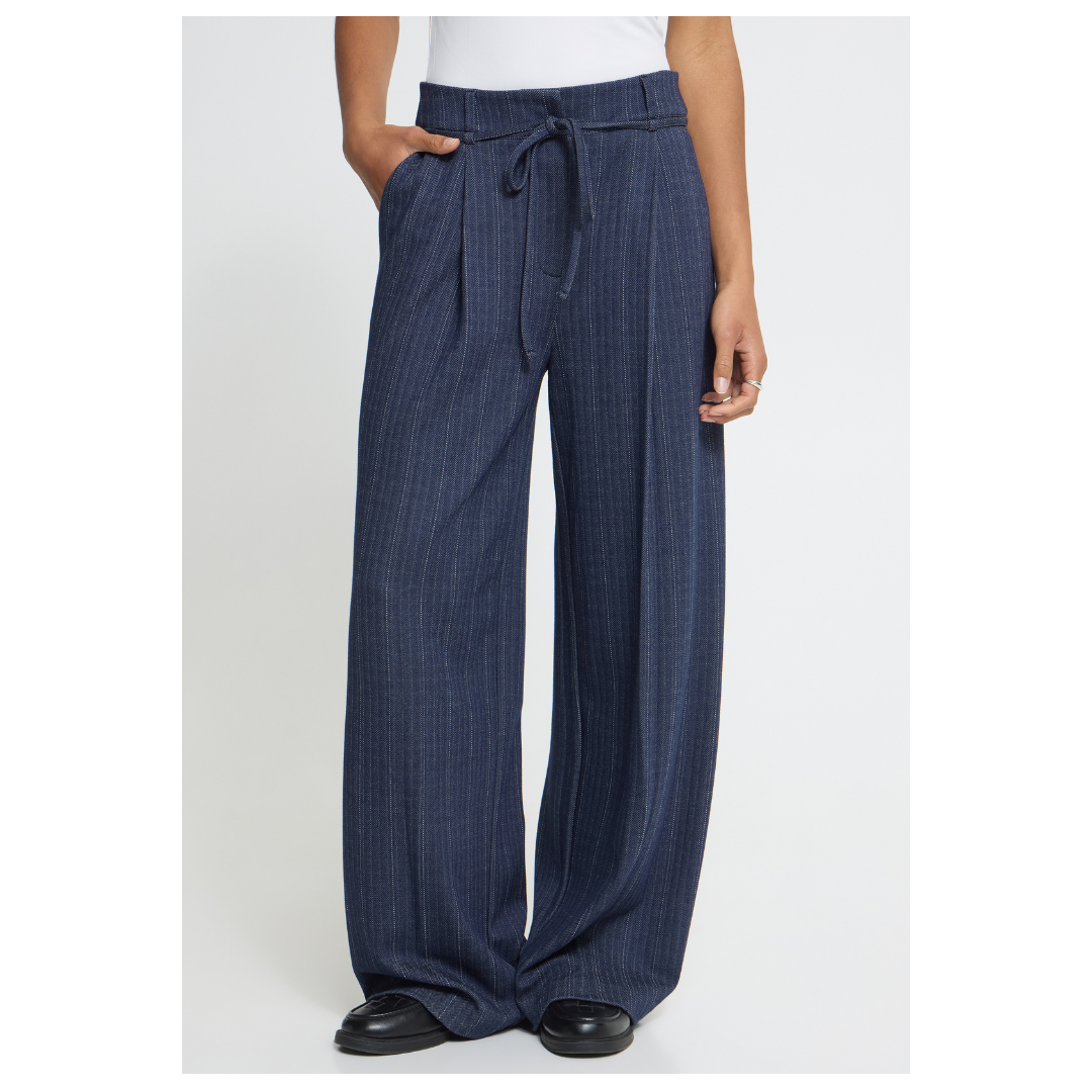Ichi Kate Pinelle Wide Pants Dark Blue 20126820