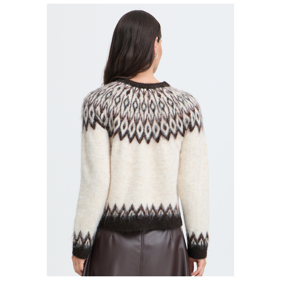 B Young Milou Jumper Birch Java 20819504