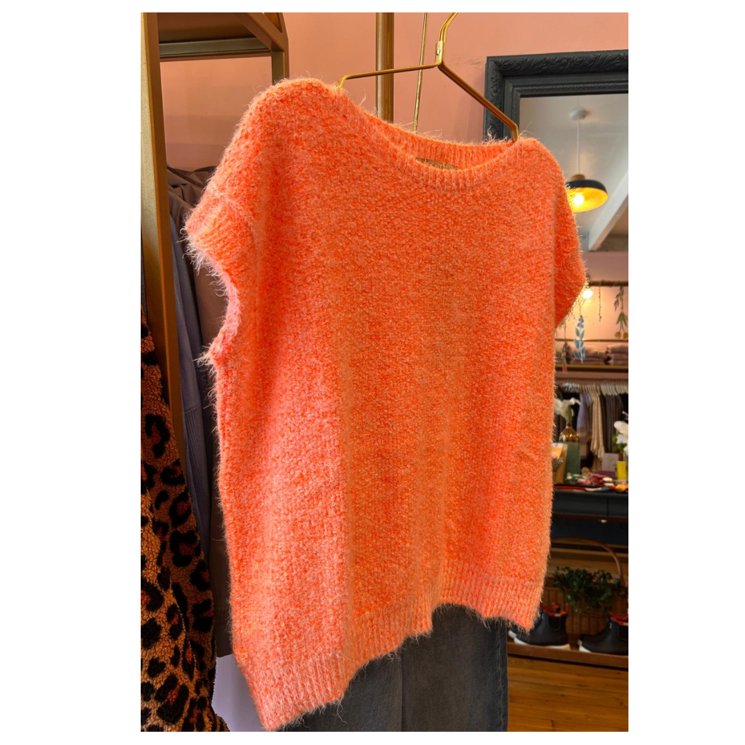 Marta Du Chateau Laya Vest Orange 8039