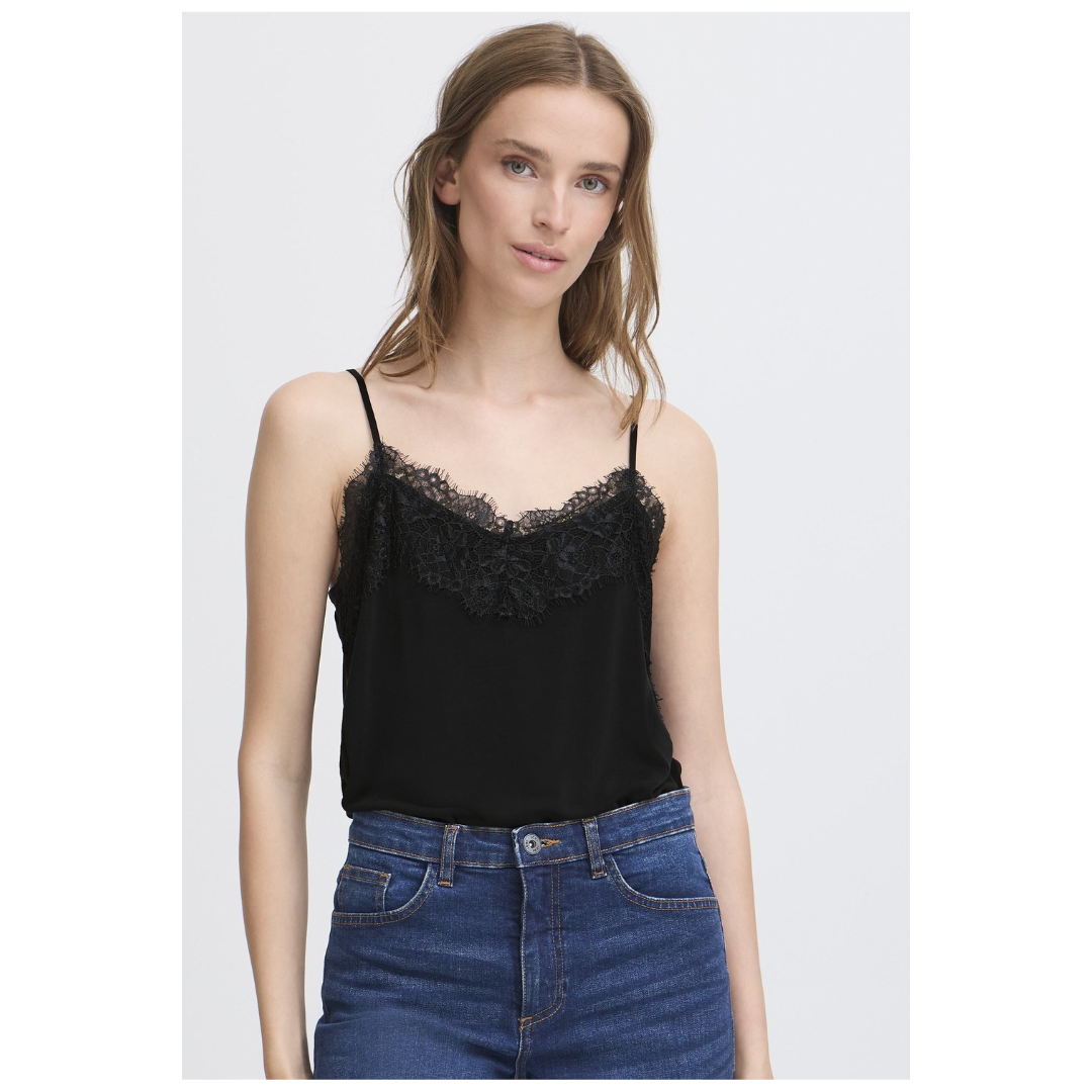 Ichi Like Cami Black 20106355